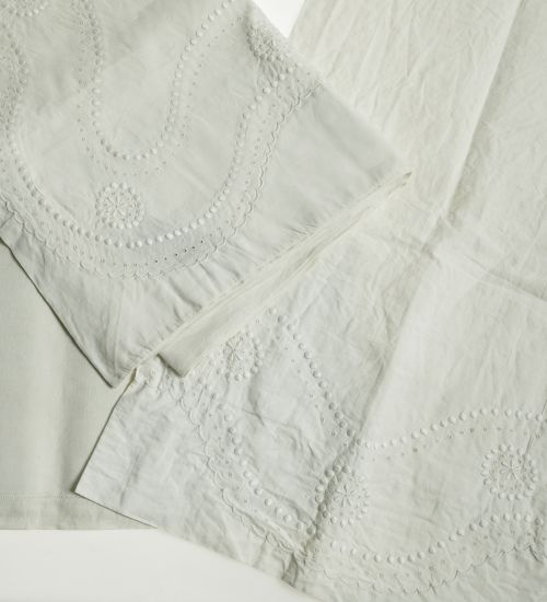 Juego de sabanas de hilo blanco