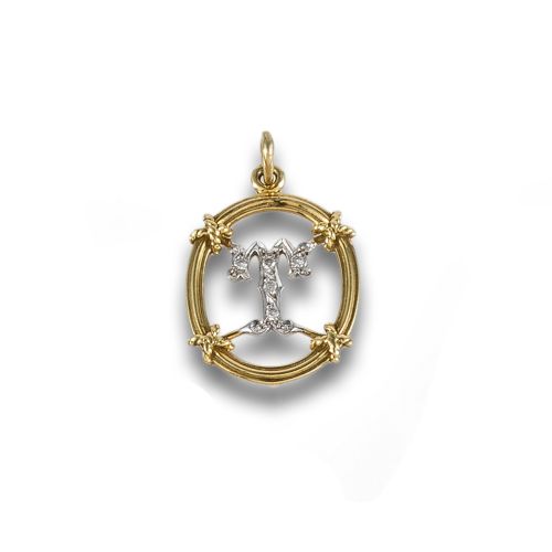 COLGANTE DE ORO Y DIAMANTES