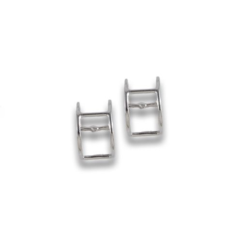 PENDIENTES DE ORO BLANCO