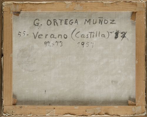 GODOFREDO ORTEGA MUÑOZ, "Verano (Castilla)", 1957, Óleo sob
