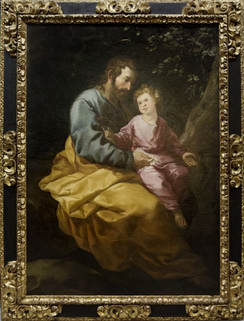 FRANCISCO DE HERRERA "EL VIEJO", "San José con el Niño Jesú