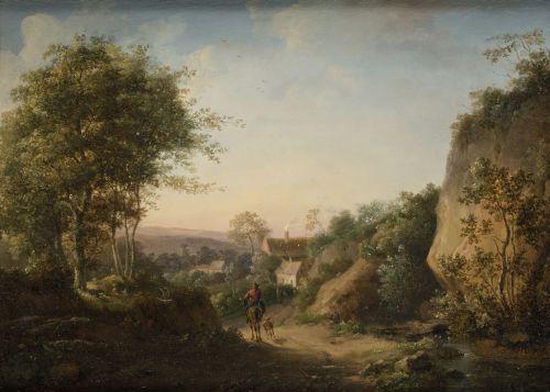 ESCUELA HOLANDESA, DUTCH SCHOOL (19th century) "Landscape w