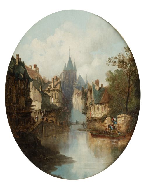 CHARLES EUPHRASIE KUWASSEG, "Vistas de ciudades del norte d