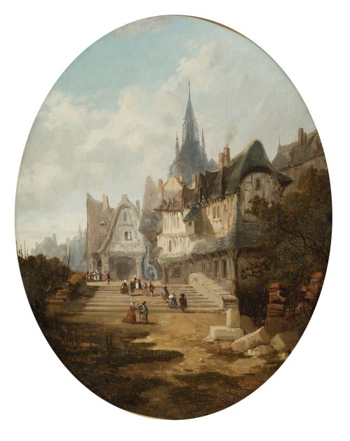 CHARLES EUPHRASIE KUWASSEG, "Vistas de ciudades del norte d