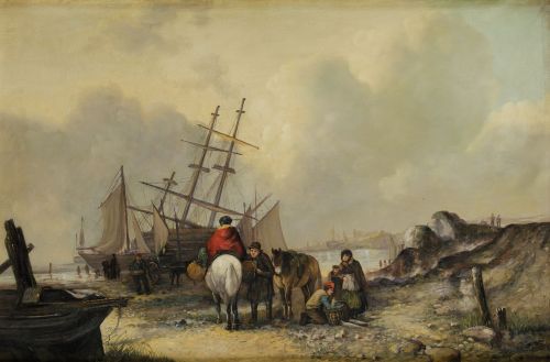 ESCUELA HOLANDESA, DUTCH SCHOOL (19th century) "View of a h