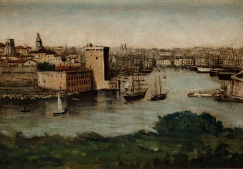 ESCUELA FRANCESA, FRENCH SCHOOL (19TH CENTURY) "View of the