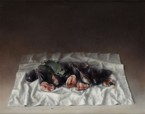 CRISTÓBAL TORAL, "Higos", Óleo sobre lienzo  