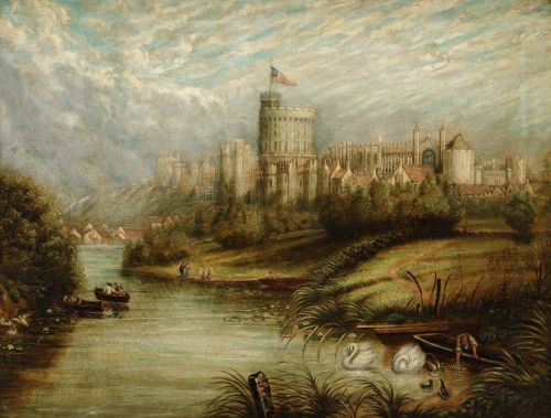 ESCUELA INGLESA, ENGLISH SCHOOL (19th Century) "View of Win