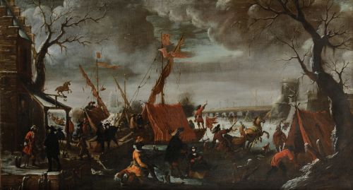 ATRIBUIDO A JOSEPH  HEINTZ EL JOVEN, "Carnaval en ¿Minden?"