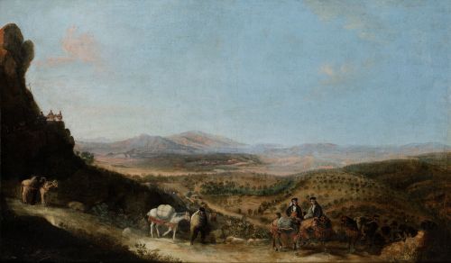 MANUEL  BARRÓN Y CARRILLO, "Paisaje de la serranía andaluza