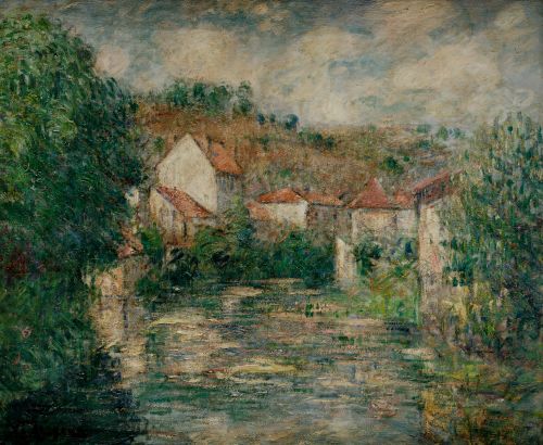 GUSTAVE LOISEAU, "La Dronne à Brantôme", 1920, Óleo sobre l