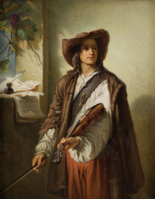 "Art and Freedom", glazed porcelain plaque, KPM manufacture