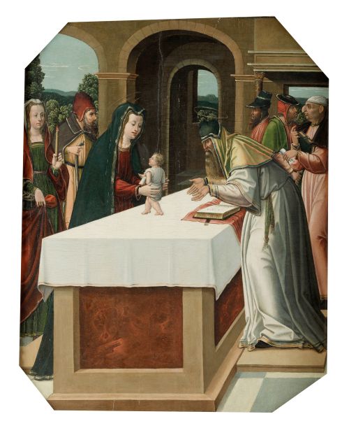 MAESTRO DE LOS SANTOS JUANES , "Presentación de Jesús en el