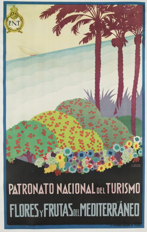 ANTONIO VERCHER, "Flores y frutas del Mediterráneo", Litogr