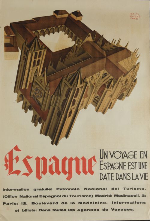 HIPÓLITO HIDALGO DE CAVIEDES, "Espagne", Litografía sobre p