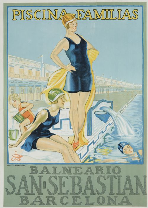 JOAQUÍN DIÉGUEZ DÍAZ, "Piscina - familias. Balneario San Se