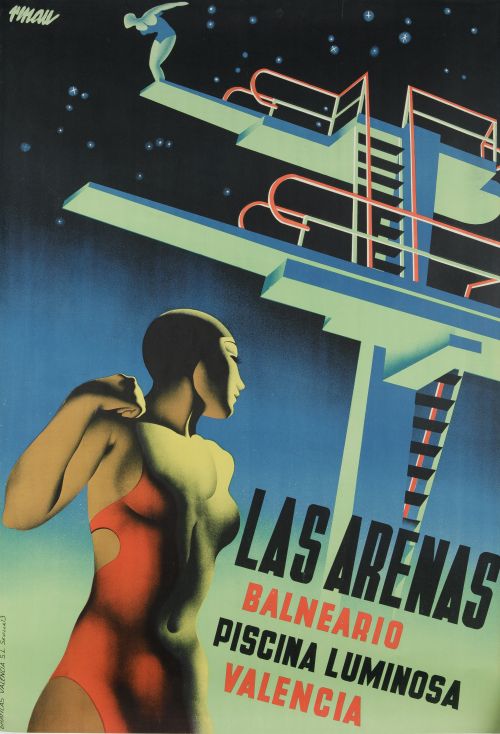 JOSEP RENAU BERENGUER, "Las Arenas. Balneario, piscina lumi