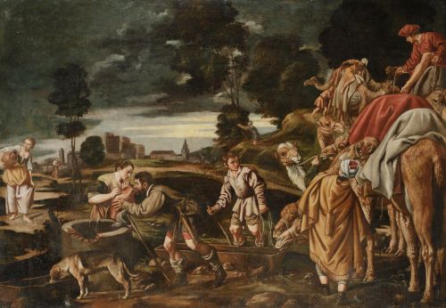 TALLER DE PEDRO ORRENTE , "Encuentro de Eliezer y Rebeca",