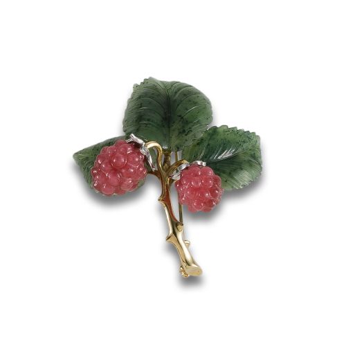 ALFILER CON MORAS EN ORO Y JADE