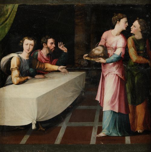 ONOFRE  FALCÓ, "Martirio de san Juan Bautista" y "Salomé pr