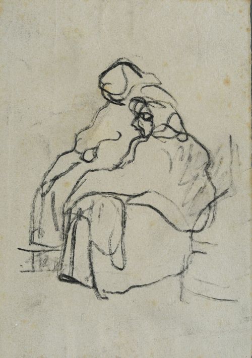 ISIDRO NONELL Y MONTURIOL, "Apunte de mujeres sentadas", Ti