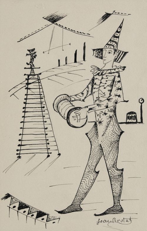 JOAN BROTAT, "Homenaje al circo", Tintas sobre papel