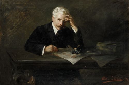 CECILIO DI PRAMPERO, "Retrato de un caballero en su estudio