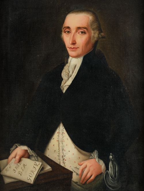 ANÓNIMO, "Retrato de Bernardo Vallarino Delfino", Óleo sobr