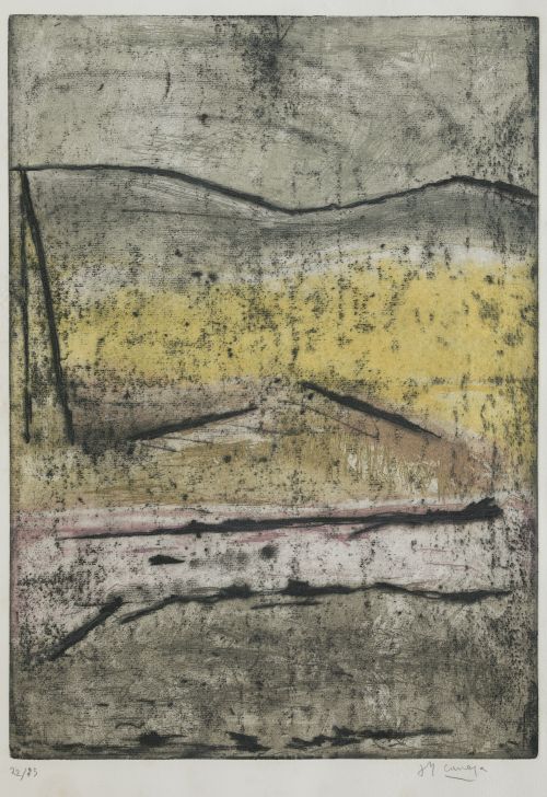 JUAN MANUEL DIAZ CANEJA BETEGO, "Paisaje", 1985, Aguafuerte