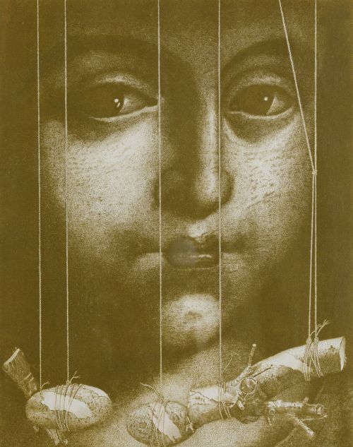 MANUEL  BOIX ÁLVAREZ, "Espejo", 1985, Aguafuerte y gofrado 