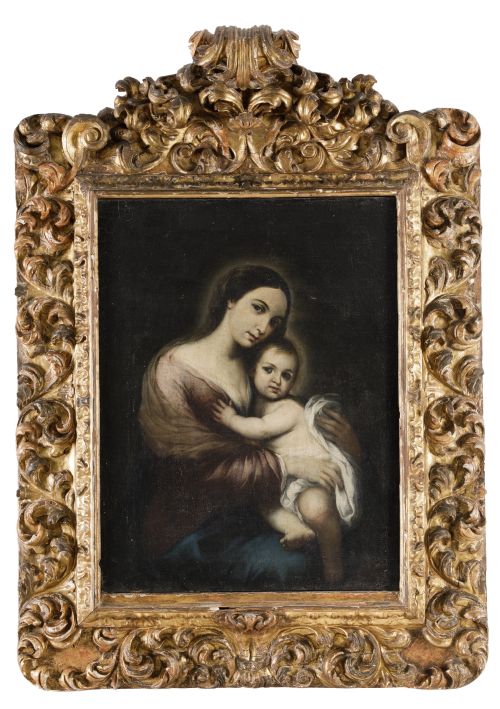 SEGUIDOR DE BARTOLOME ESTEBAN MURILLO, "Virgen con el Niño"