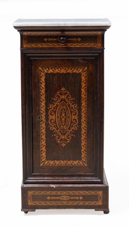 Victorian bedside table, England, 19th century