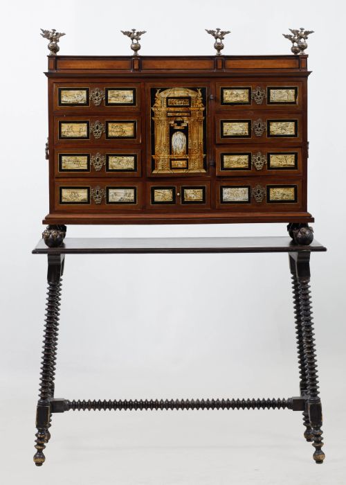 Bargueño following 16th-century models, Spain, 20th century