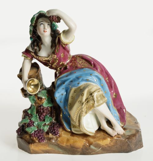 Figura de porcelana Napoleón III, Francia, S.XIX