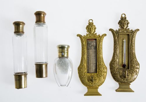  Pareja de frascos perfumeros Francia S.XIX-XX