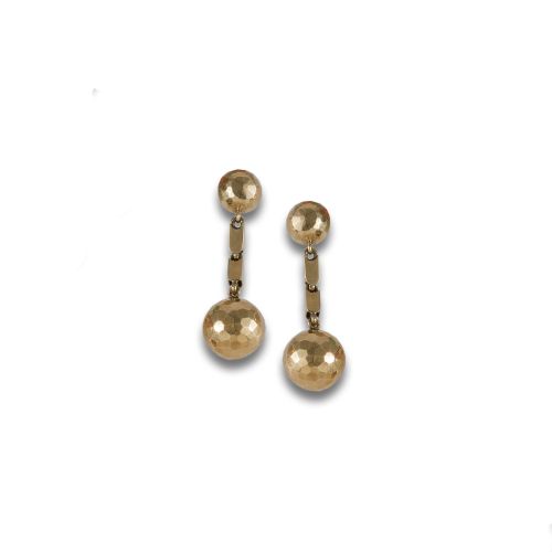 LONG YELLOW GOLD EARRINGS