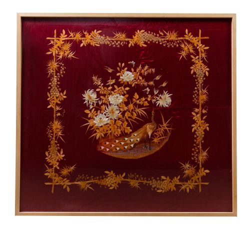 Bordado enmarcado, China, S.XX