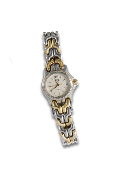 TAG HEUER LADIES' WATCH IN STEEL AND GOLD PAQUE