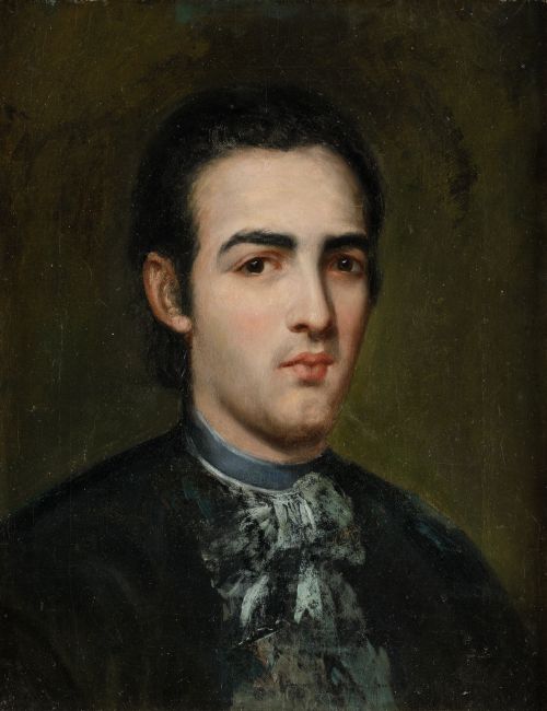 CÍRCULO DE FRANCISCO DE GOYA, "Retrato de caballero", Óleo