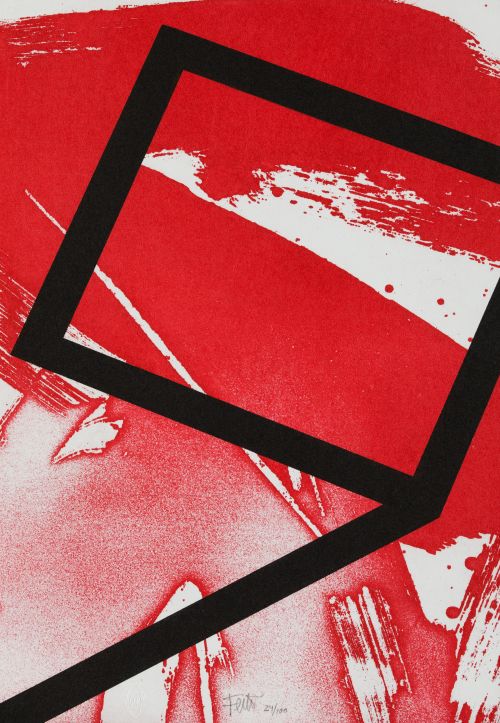 LUIS  FEITO, "Sin título", Litografía sobre papel