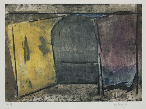 JUAN MANUEL DIAZ CANEJA BETEGO, "Interior", 1985, Aguafuert