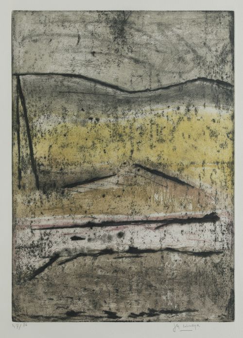 JUAN MANUEL DIAZ CANEJA BETEGO, "Paisaje", 1985, Aguafuerte