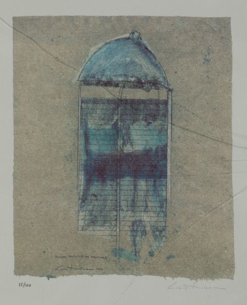 LUCIO MUÑOZ, "Primer proyecto de Hammurabi", 1994, Serigraf