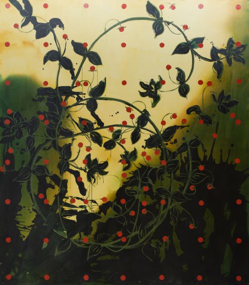 MARK WILSON, "Espasmo", 1989, Técnica mixta sobre tela