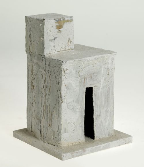 RAMÓN ENRICH "ENRICH.R", "Casa blanca", Pintura sobre cartó