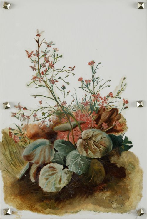 Pair of porcelain plaques, 1993