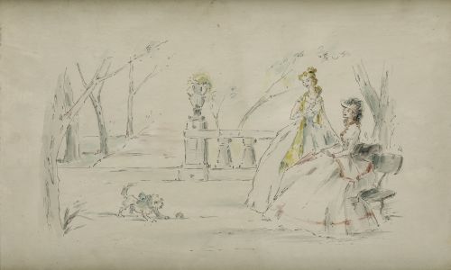 ESCUELA ESPAÑOLA, SPANISH SCHOOL (20TH CENTURY) "Ladies and