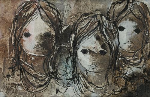 PIERRE BERTSCHI, PIERRE BERTSCHI Switzerland (1941) "Faces