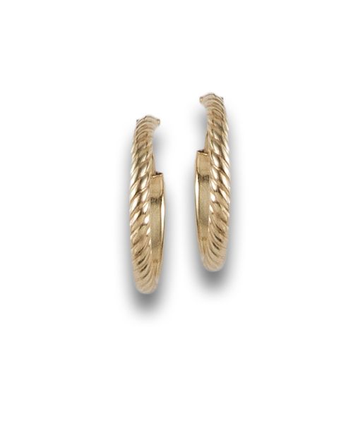 GOLD CREOLE EARRINGS