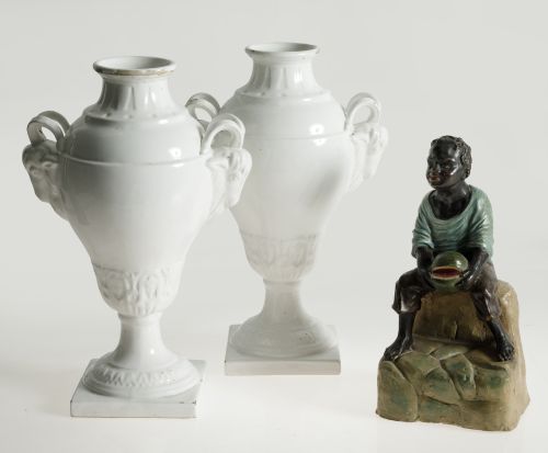 Polychrome terracotta sculpture